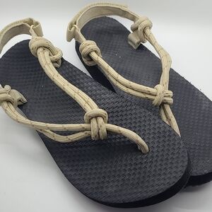 Stylish Black and Tan Women's Sandals